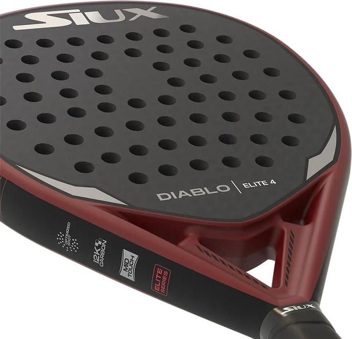 Produktbild Siux Paddelschläger Diablo Elite 4 Rot Kohlenstoff EVA