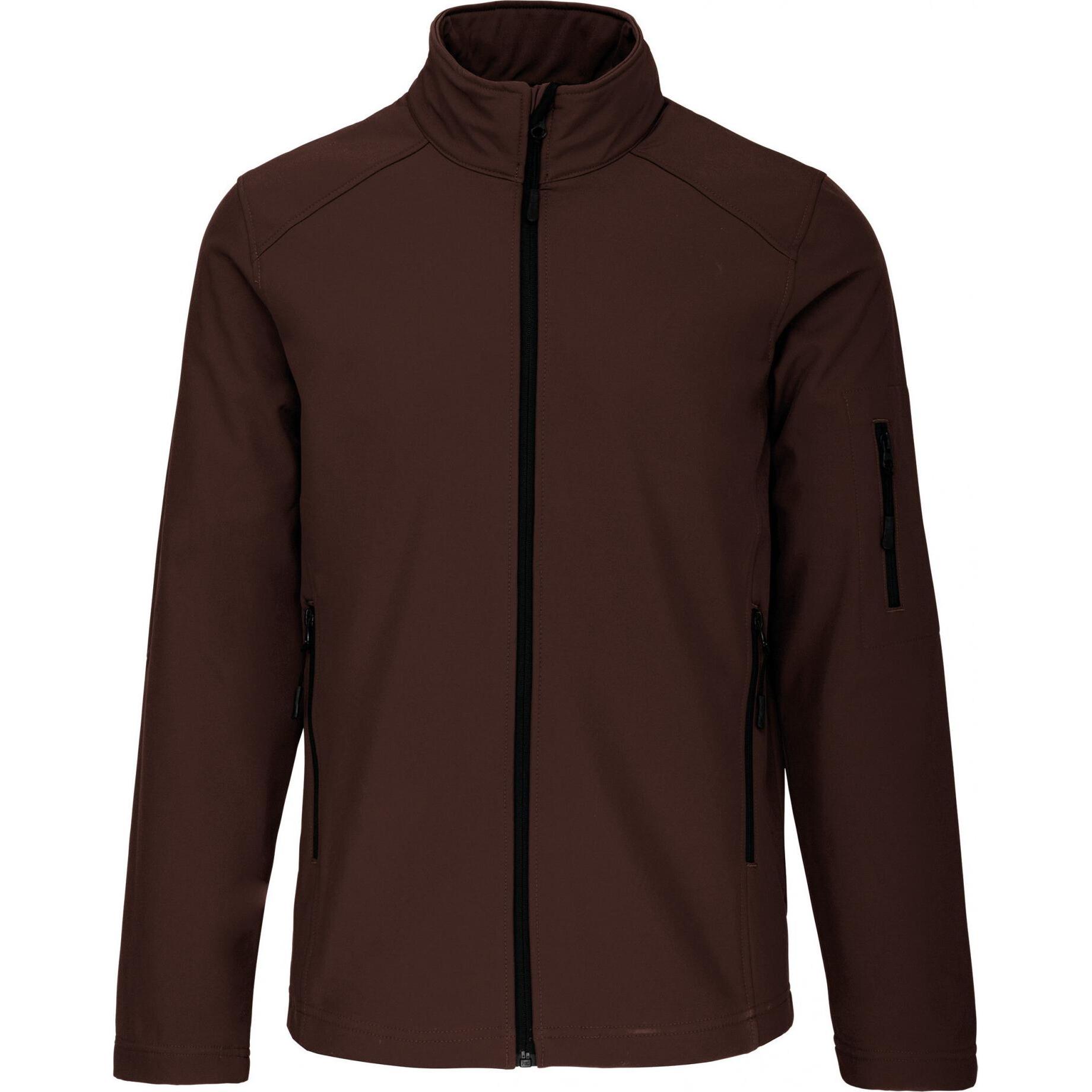 Kariban, Herren, Jacke, Softshell (4XL), Braun, 4XL
