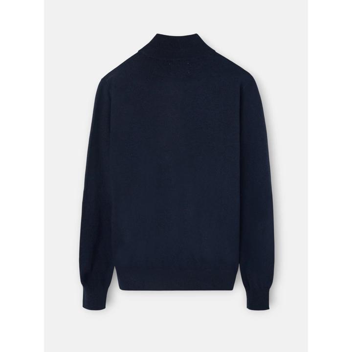 Image du produit Silbon Pull col montant 1/4 zip en laine mélangée (L)