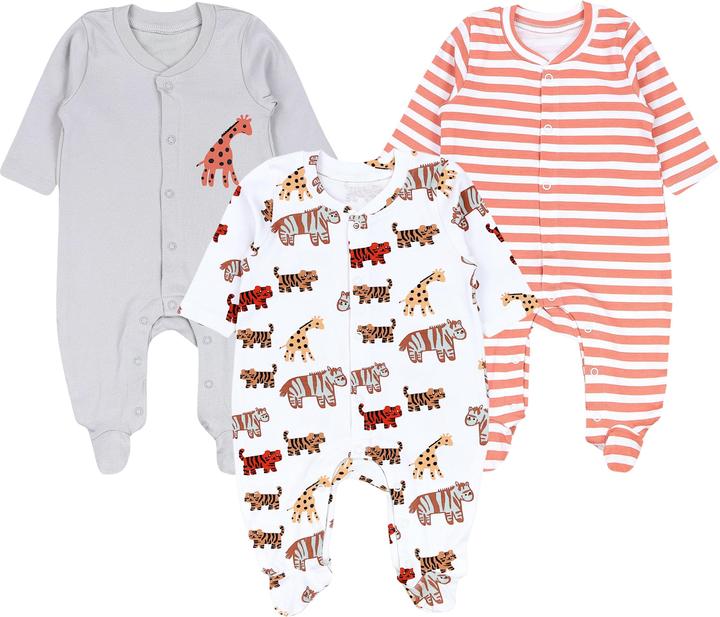 Produktbild TupTam Schlafstrampler mit Fuss - 3er Set (80)