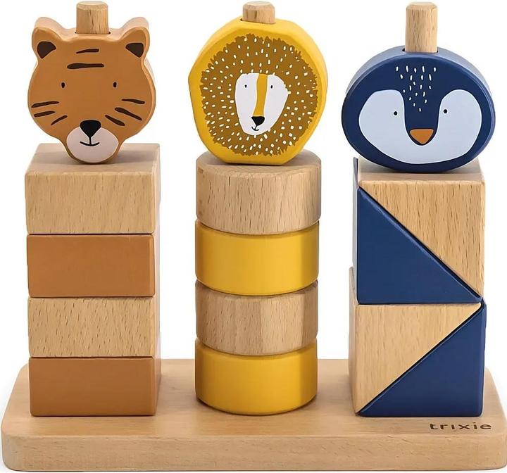 Trixie Baby Houten stapelspel met dieren