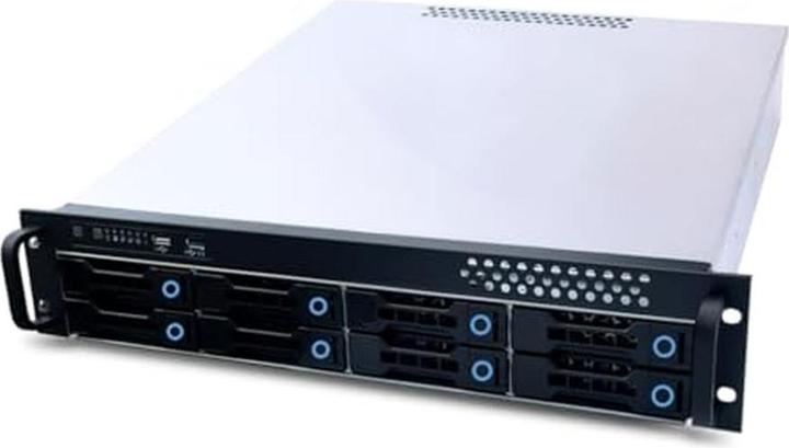 Produktbild Fantec 2U Servergehäuse mit 12G/6G Backplane für 8x SATA/SAS HDD/SSD, extern