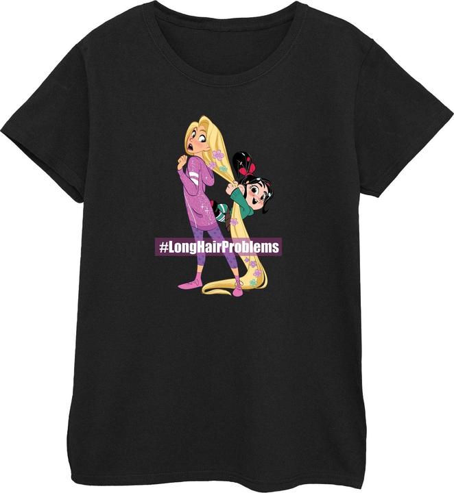Actual product image Disney Womens/Ladies Wreck It Ralph Rapunzel And Vanellope Cotton T-Shirt (S)