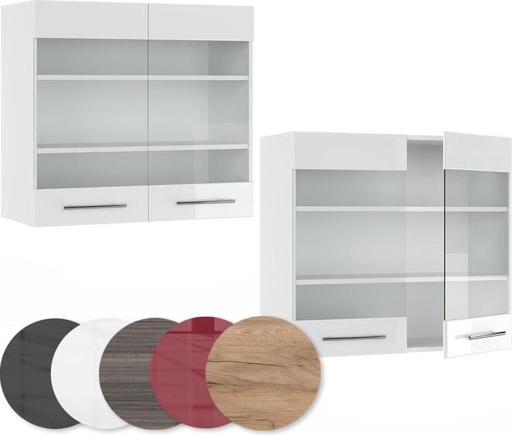 Produktbild Vicco Küchenglasschrank Fame-Line (80 x 34.10 x 72 cm)