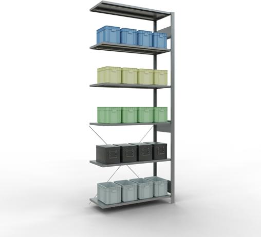 Actual product image Schulte Lagertechnik MULTIplus85 boltless bay system with cross brace