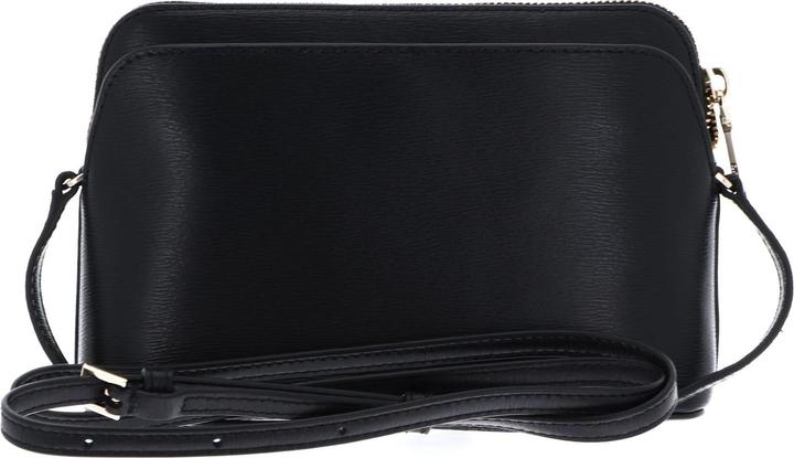 DKNY Leren Schoudertas Bryant Crossbody Bag Blk / Gold Zwart