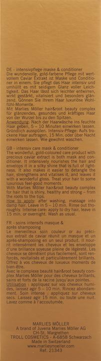 Actual product image Marlies Möller MM Luxury - Golden Caviar Mask Conditioner (200 ml)