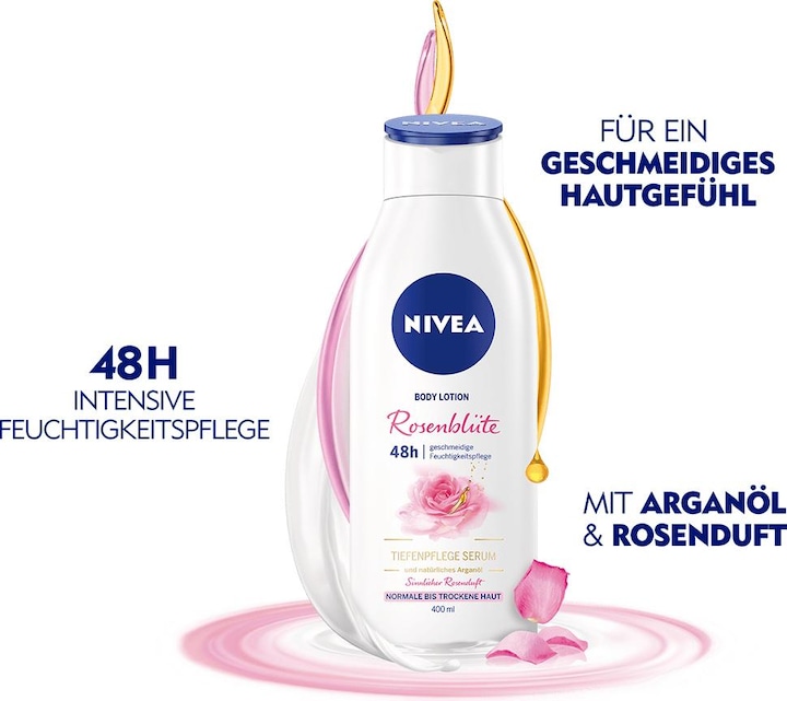Produktbild NIVEA Body Lotio Rosenblue Pfle Fl 400ml (Körperlotion, 400 ml)
