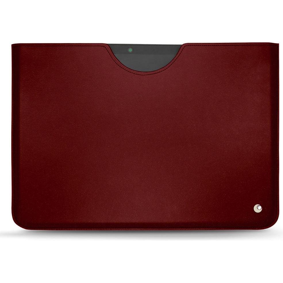 Noreve Lederschutzhülle (Microsoft Surface Pro X), Tablet Hülle, Rot