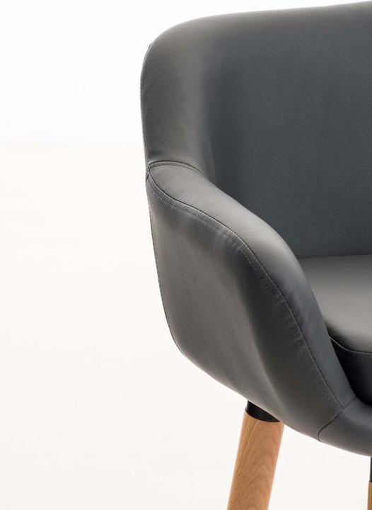 Produktbild CLP Barhocker Grant Kunstleder, grau