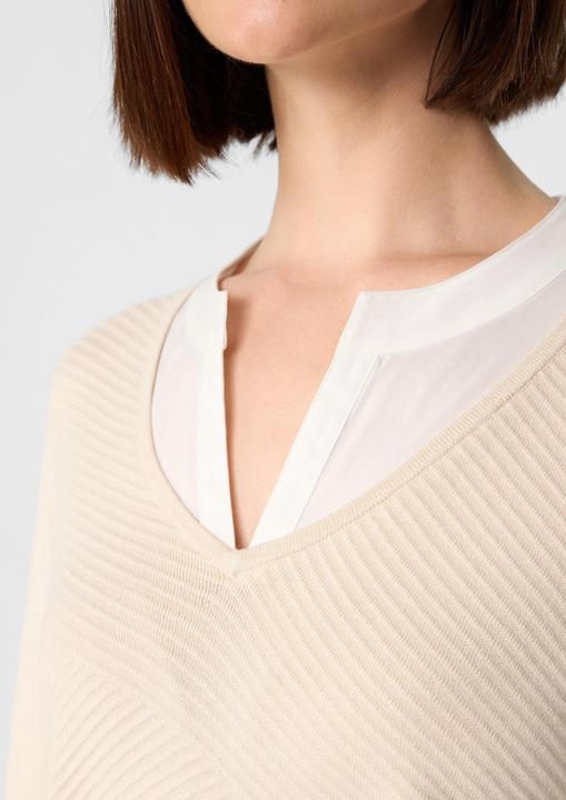 Image du produit Comma Strickpullover 2-in-1-Pullover in Layering-Optik (38)