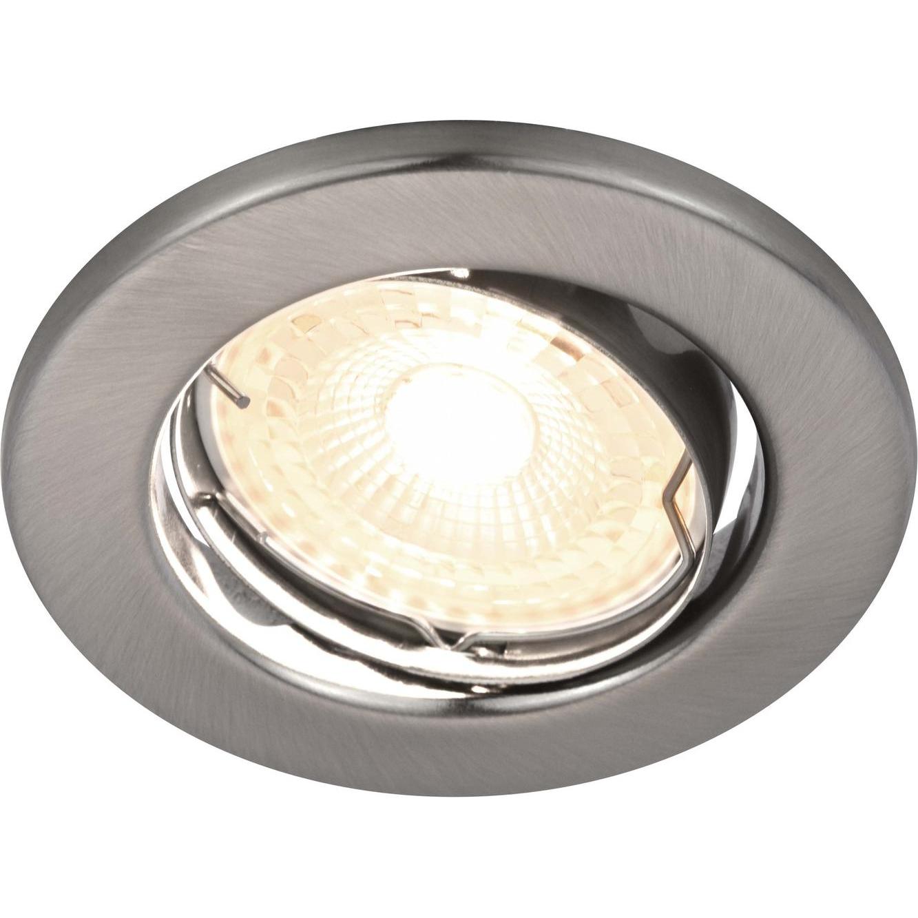 Thumbnail - Nordlux, Wandleuchte + Deckenleuchte, Canis 2700 3er-Pack LED Einbauleuchte GU10 3x4.9W dimmbar Warmweiss Nickel 4933015...