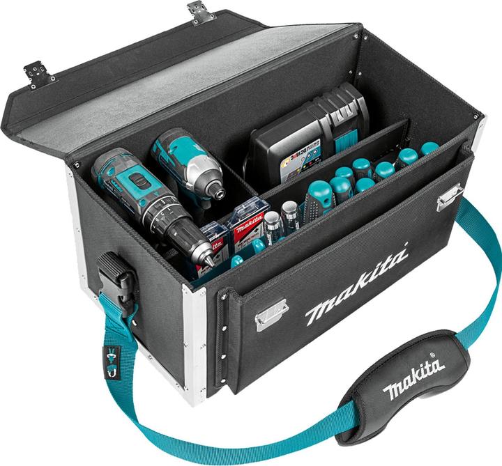 Image du produit Makita E-15394 Papildomai sutvirtintas įrankių krepšys su reguliuojamais skyriais. (1 pièces)