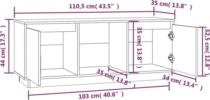 Image du produit VidaXL Vihaan (110.5 x 35 x 44 cm)