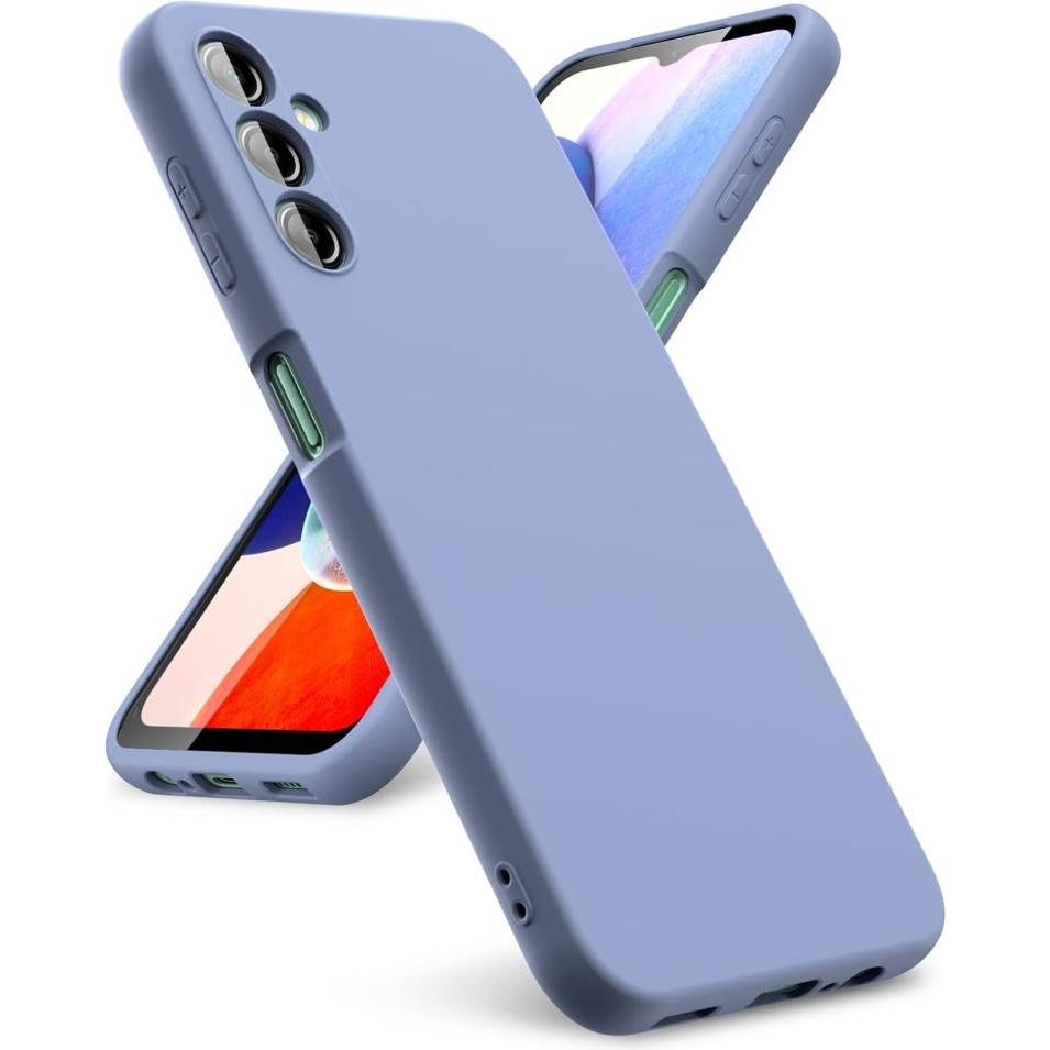 Screenguard Samsung Galaxy A14 5G Liquid Silicone Case Hülle (Samsung Galaxy A14 5G), Smartphone Hülle, Blau