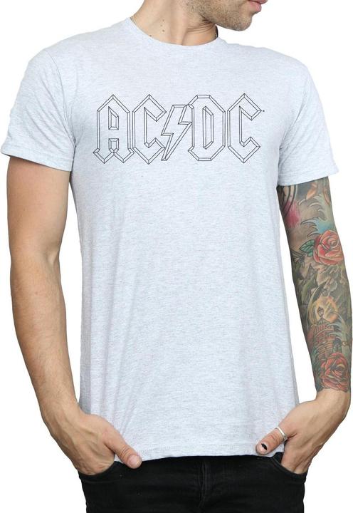 Immagine prodotto AC/DC Black Outline Logo Maglietta Uomo (L)