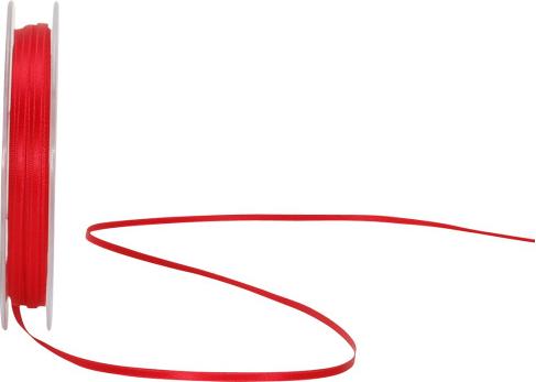Spyk Ruban Satin 3mm/50m rouge (Ruban, 1 x)