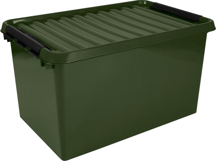 Actual product image Sunware Storage box Q-line 83500617 recyclt 62L green (40 x 60 x 34 cm, 62 l)
