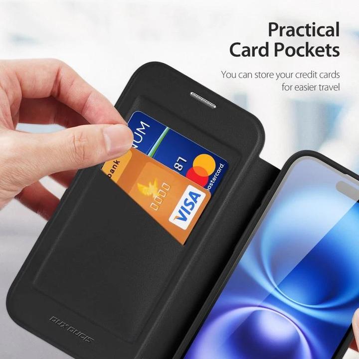 Produktbild Dux Ducis Skin X Pro 360° Ring Stand Series Lederhülle (Apple iPhone 17)