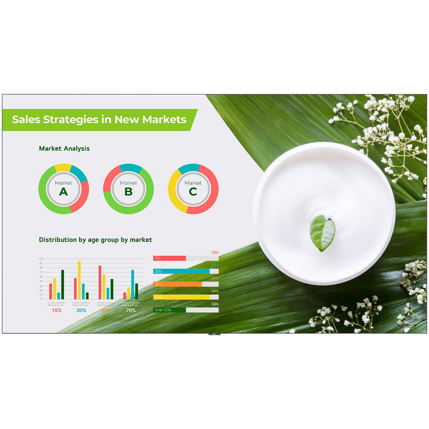 LG Prof. LED Screen LAPA136-GF (1920 x 1080 Pixel, 136"), Digital Signage, Schwarz