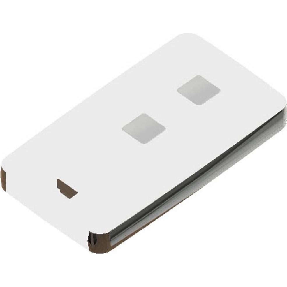 Teko 13122.44 Fernbedienungsgehäuse 71.5 x 39.3 x 11.5 ABS, Zink Schwarz, Chrom (Case), Accessori di elettronica + Alloggiamento, Nero