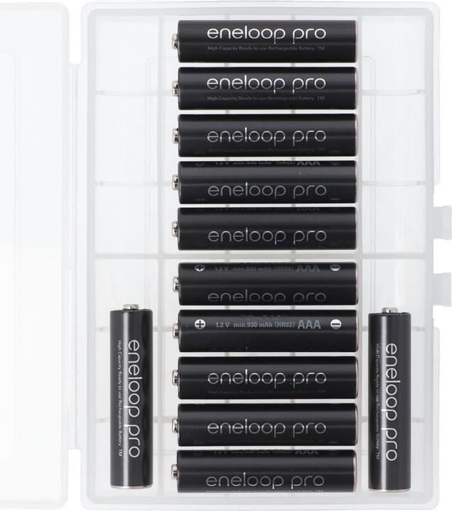 Produktbild AccuCell Akku eneloop pro, AAA Micro, 500 Ladezyklen, geringe Selbstentladung, mit Box (1 Stk., AAA, 950 mAh)