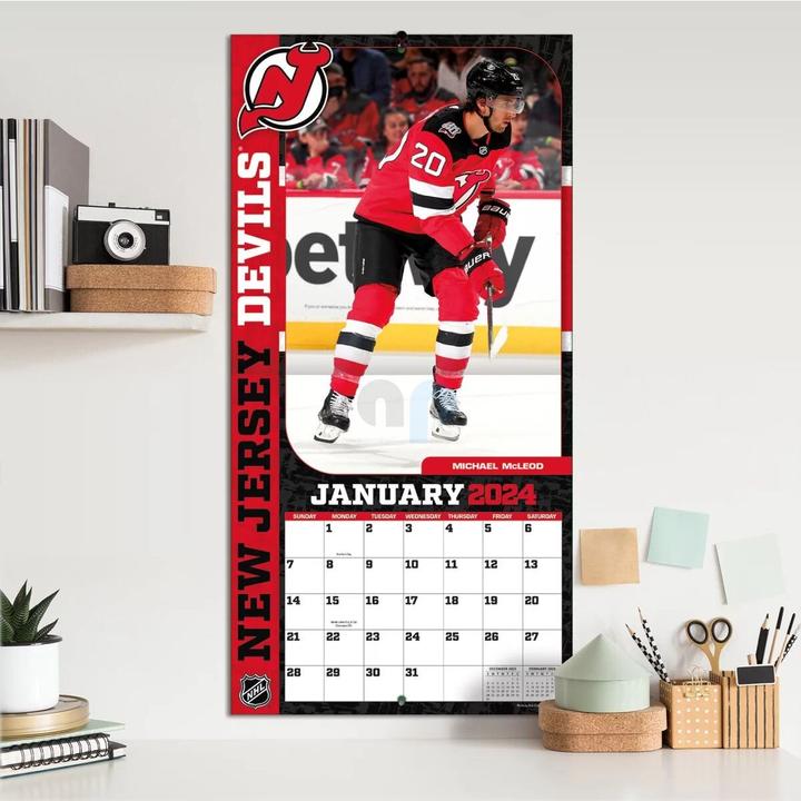 Produktbild NHL - New Jersey Devils - 30,5 x 30,5 cm Wandkalender 2024