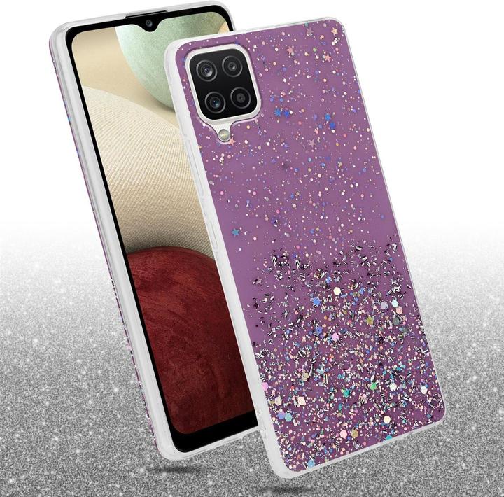 Actual product image Cadorabo TPU cover sparkling glitter (Samsung Galaxy A12, Samsung Galaxy M12)