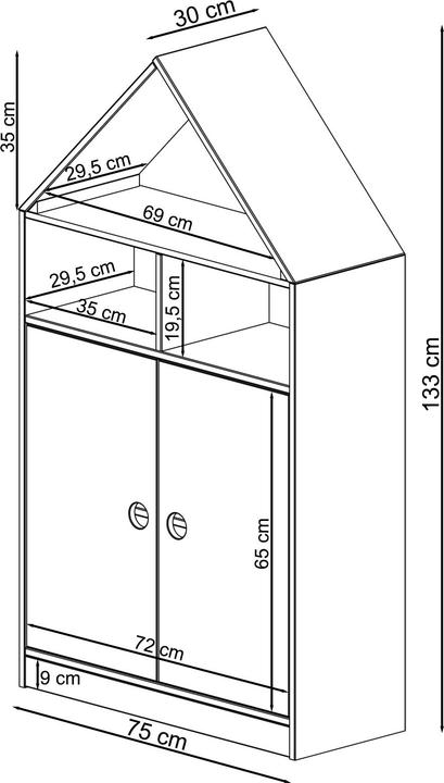 Image du produit Loft 24 Alpi (75 x 30 x 133 cm)