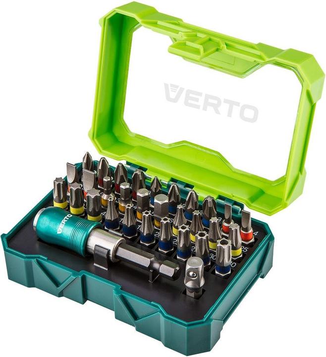 Actual product image Verto 66H620 screwdriver bit 32 pc(s) (Hexagon socket TX, Screw slot, Cross Pozidriv PZ, Cross Phillips PH)