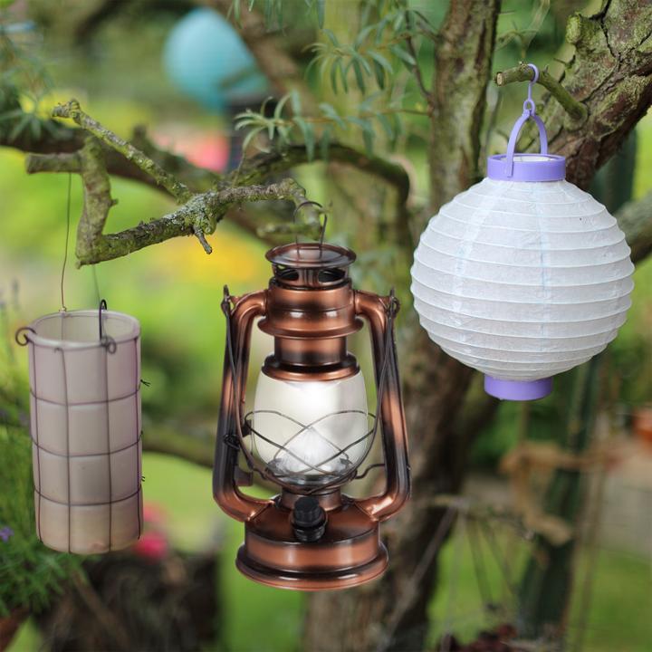 Immagine prodotto Relaxdays Lanterna a LED lampada decorativa (15 x 11,5 x 24 cm, 1 x)