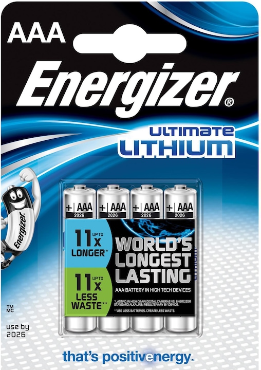 Produktbild Energizer Ultimate Lithium (4 Stk., AAA, 1150 mAh)