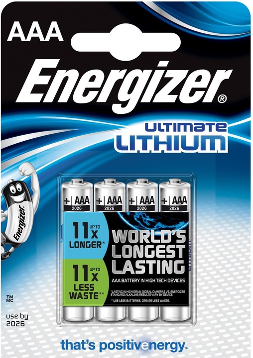 Produktbild Energizer Ultimate Lithium (4 Stk., AAA, 1150 mAh)