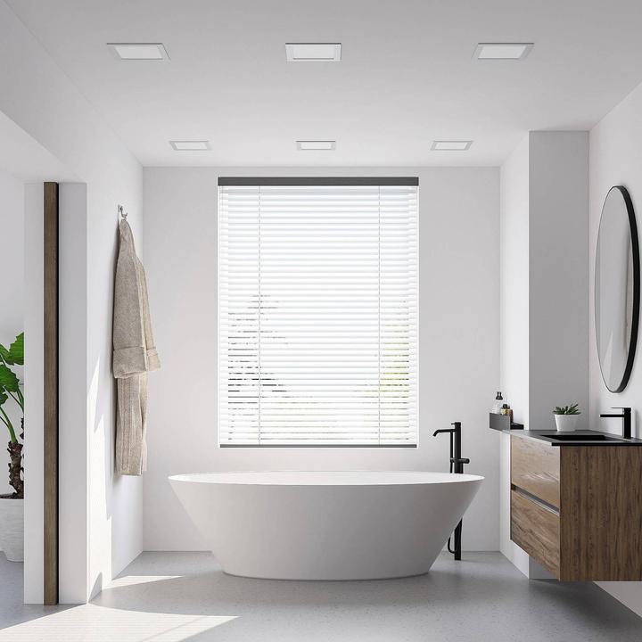 Actual product image Prios Helina LED recessed lamp, silver, 22 cm, 18 W (1380 lm)