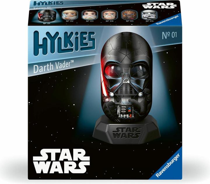 Produktbild Ravensburger Hylkies: Die neue Sammelfigurenreihe zum selbst zusammenbauen. Figur #01 - Darth Vader (54 Teile)