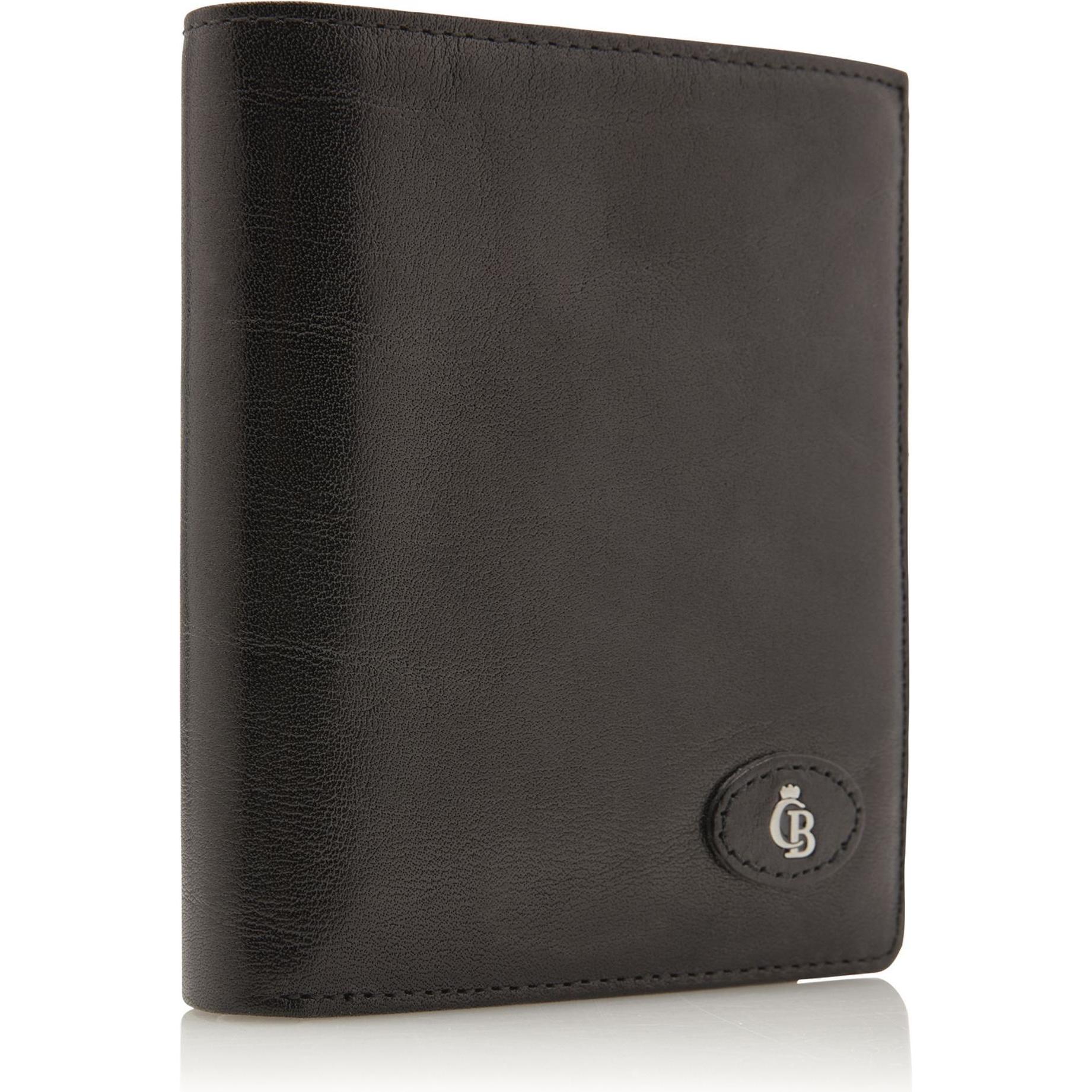 Thumbnail - Castelijn & Beerens, Herren, Portemonnaie, Gaucho Geldbörse RFID Leder 10,5 cm, Schwarz
