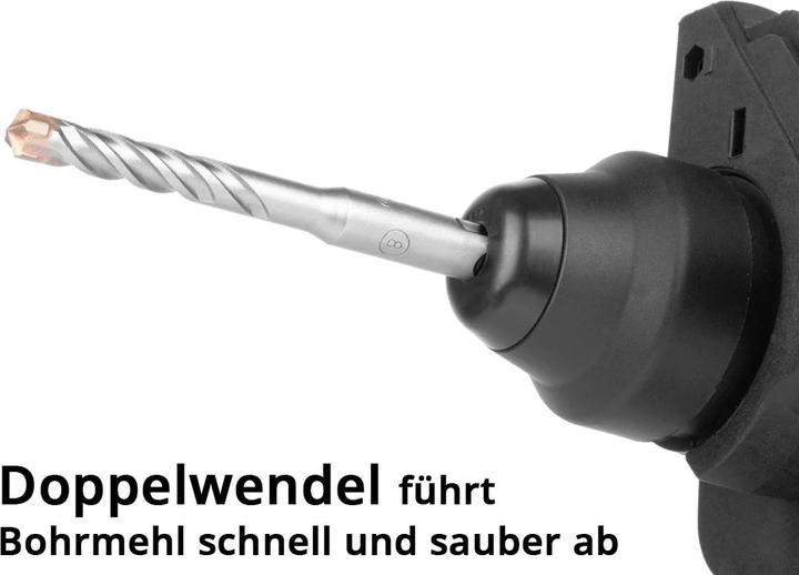 Actual product image Stahlwerk SDS-Plus drill bit set 8-piece, 5-12 mm with box Ideal for stone concrete (8 millimetres, 6 millimetres, 12 millimetres, 5 millimetres, 10 millimetres)