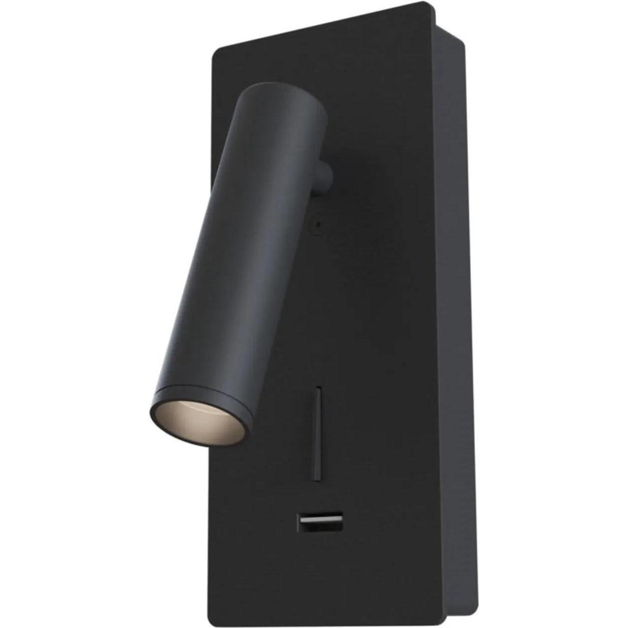 Maytoni, Wandleuchte + Deckenleuchte, Mirax LED Wandleuchte, Wandlampe 3W Schwarz Warmweiss (200 lm)