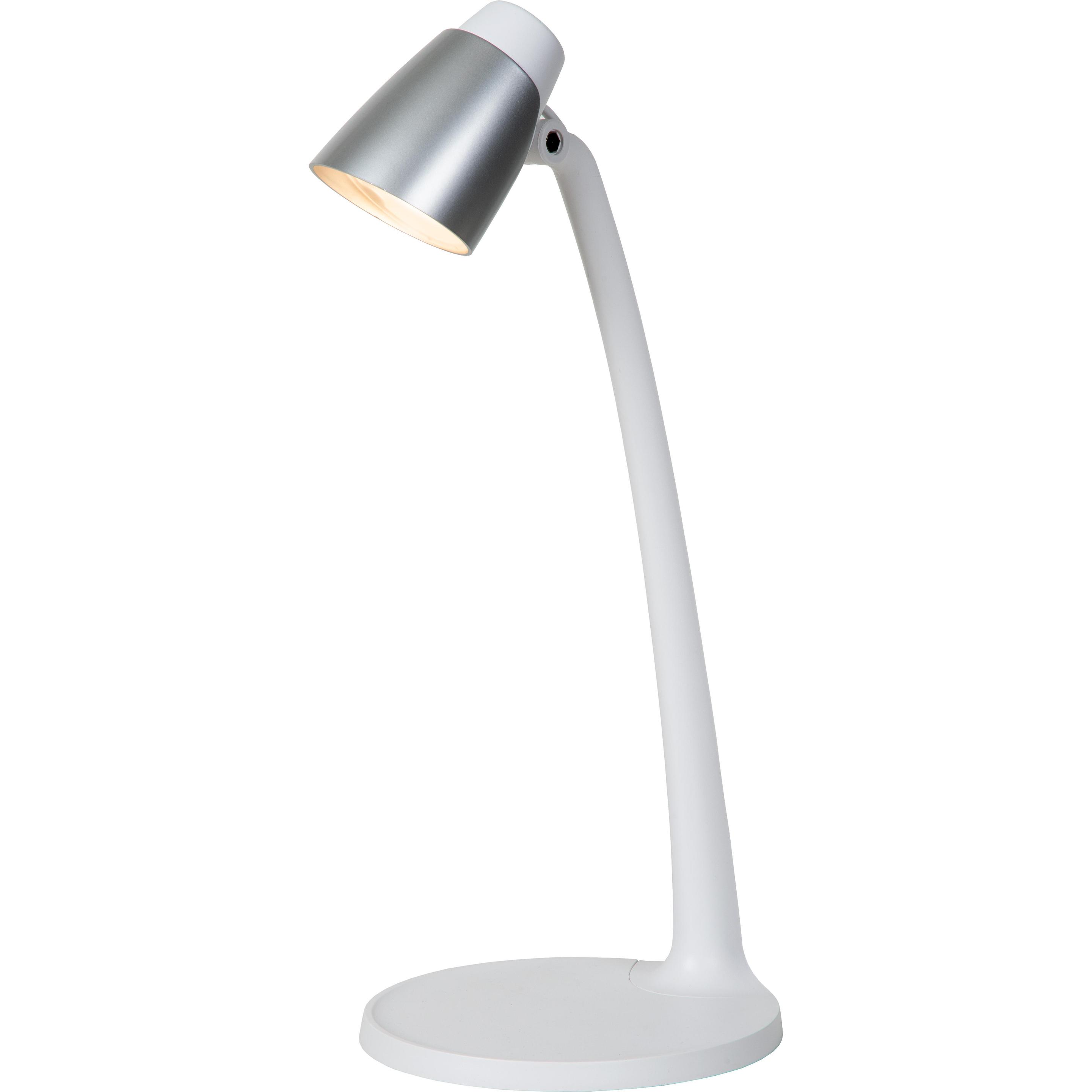 Thumbnail - Lucide, Tischlampe, LUDO - Schreibtischlampe - LED - 1x4,5W 3000K - Weiss 18660/05/31 (350 lm)