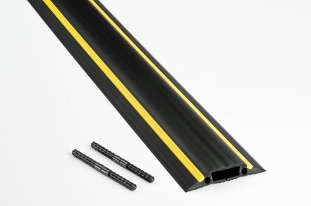 Produktbild Rs Pro Medium Duty Black & Yellow Floor Cable C (Kabelbrücke, 900 cm)