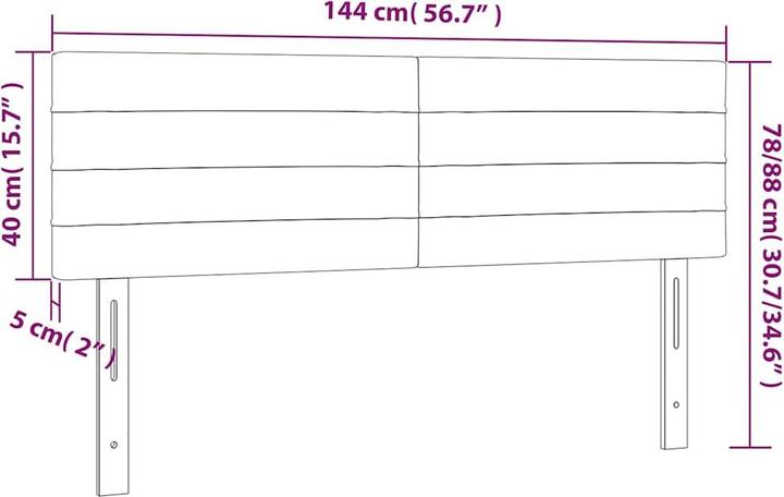 Actual product image vidaXL Isabel (144 x 5 x 88 cm)