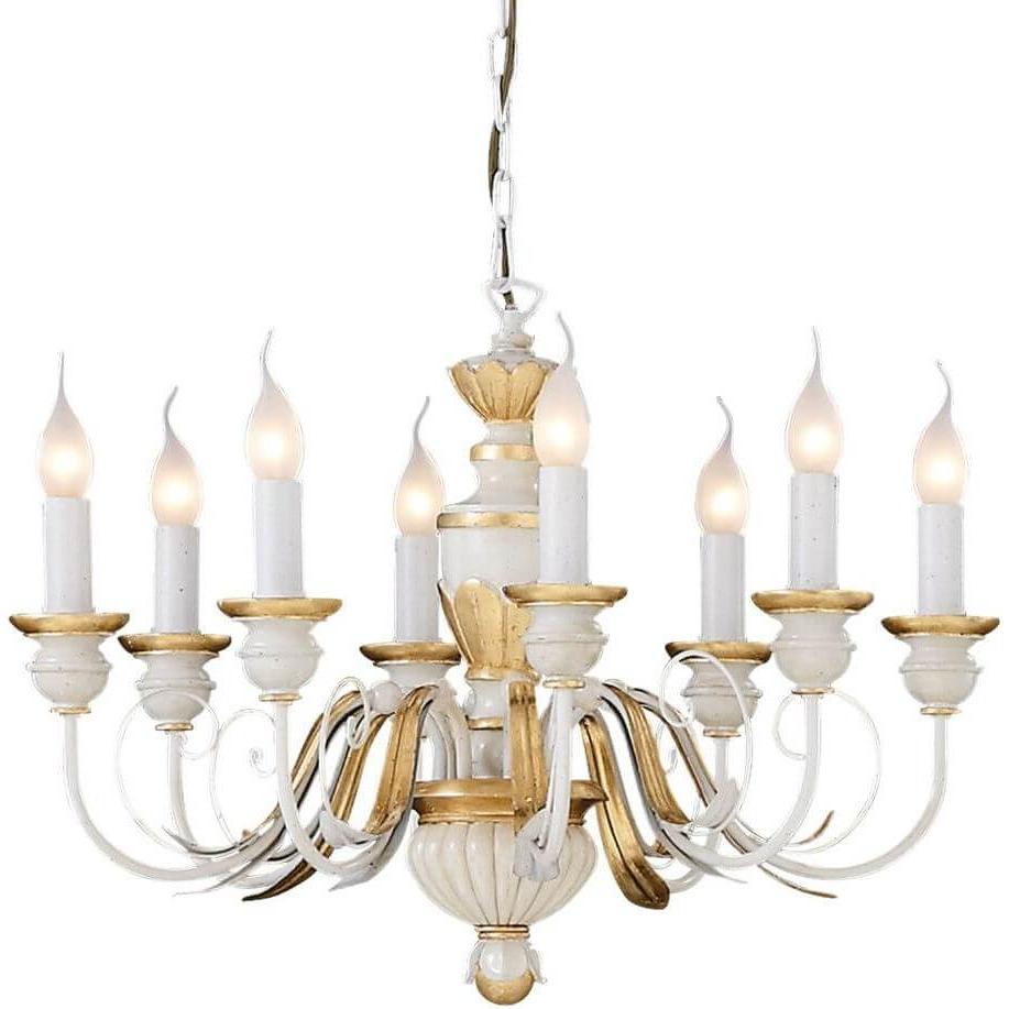 Ideal lux, Pendelleuchte, FIRENZE Pendelleuchte E14 8-fach ⌀640mm dimmbar Weiss 012872 (E14)