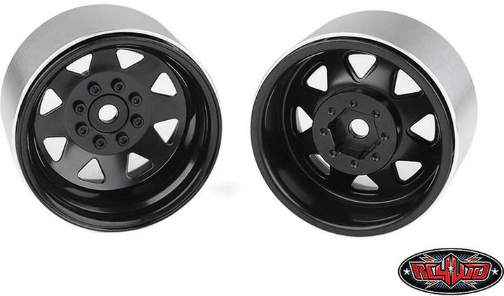 Image du produit Rc4Wd Jantes 8 Lug Deep Dish Wagon 1.9 Noir 4 pièces