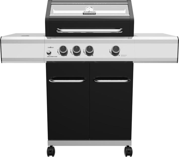 Grillfürst G310G 3-Brenner Gasgrill mit Hochtemperaturbrenner und Gusseisen Rosten (10.50 kW)