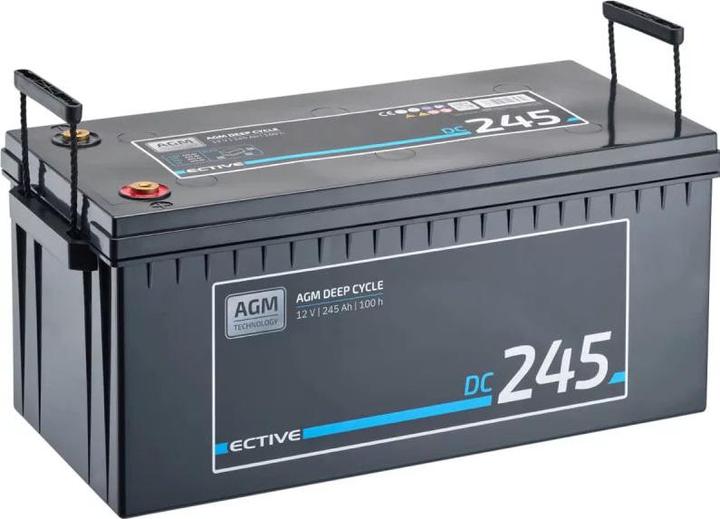 Immagine prodotto Ective DC 245 AGM Deep Cycle 245Ah Versorgungsbatterie (12 V, 245 Ah)