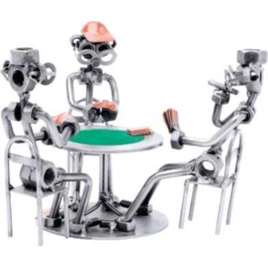 Hinz & Kunst, Deko Objekt, 602 - Figur "Pokerrunde" (18 x 18 x 17 cm)