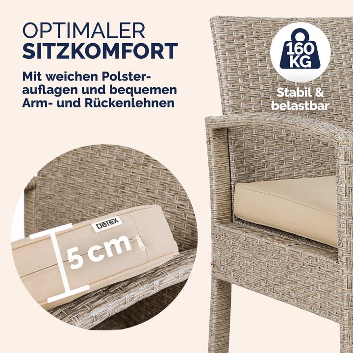 Produktbild Casaria Sitzgruppe (107 x 40 x 41 cm)