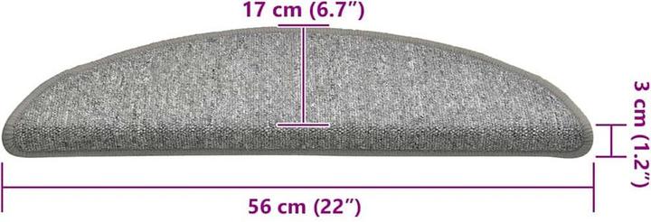 Immagine prodotto vidaXL Stufenmatte (56 x 17 cm)