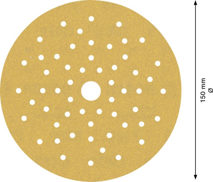 Immagine prodotto Bosch Professional Zubehör EXPERT C470 Carta vetrata multiforo per levigatrice rotorbitale, 150 mm, G 180, 50 pezzi. (180)
