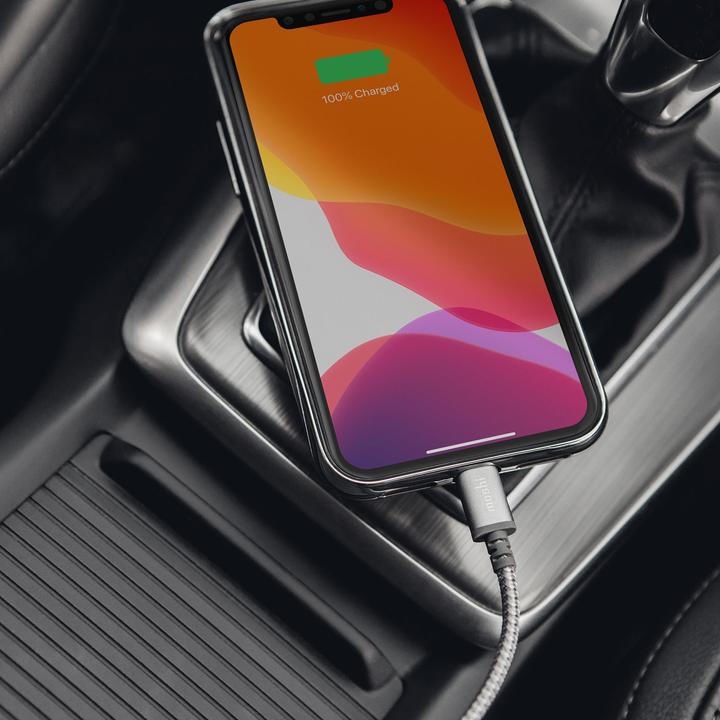 Produktbild Moshi Integra USB-C charge/sync cable with Lightning connector 1.2M - Gray (1.20 m, USB 3.2 Gen 2x2)